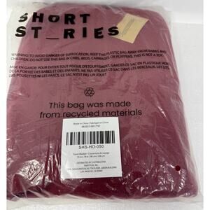NIP Short Stories Travel Blanket & Pouch in Ruby Wine 35x78